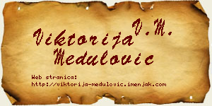 Viktorija Medulović vizit kartica
